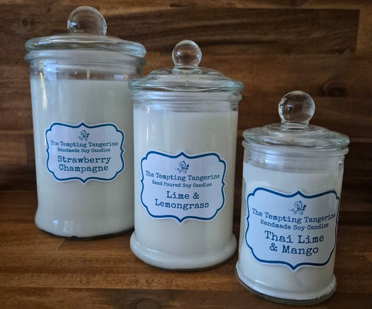 Large Glass Soy Candle